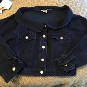 Denim jacket - open neck, Size M